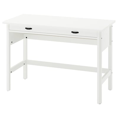 BRYTNING Scrivania, bianco, 110x53x75 cm