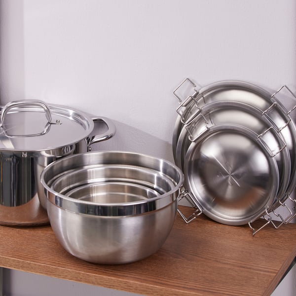 CIKLID Set di 3 ciotole con coperchio