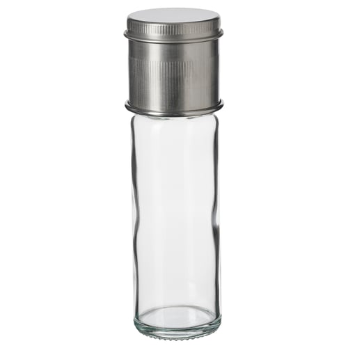 CITRONHAJ Macinaspezie, vetro trasparente/inox, 15 cm
