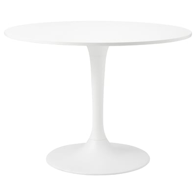 DOCKSTA Tavolo, bianco/bianco, 103 cm