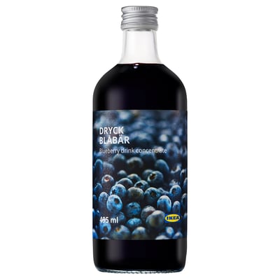 DRYCK BLÅBÄR Sciroppo di mirtilli, 495 ml
