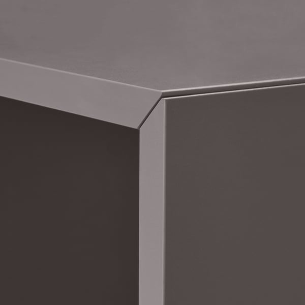 EKET Combinazione di mobili con piedini, grigio scuro/grigio scuro, 280x35x72 cm
