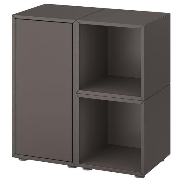 EKET Combinazione di mobili con piedini, grigio scuro, 70x35x72 cm