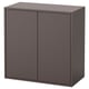 EKET Mobile con 2 ante e 1 ripiano, grigio scuro, 70x35x70 cm