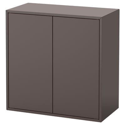 EKET Mobile con 2 ante e 1 ripiano, grigio scuro, 70x35x70 cm