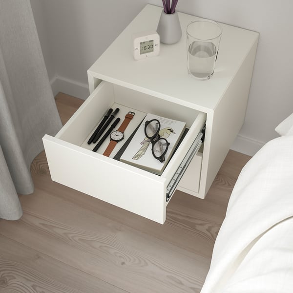 EKET Pensile con 2 cassetti, bianco, 35x35x35 cm