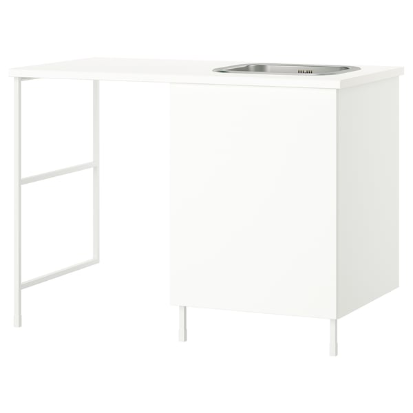 ENHET Combinazione di mobili, bianco, 139x63.5x90.5 cm