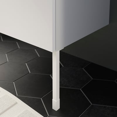 ENHET Gambe per mobile, bianco, 23.5 cm