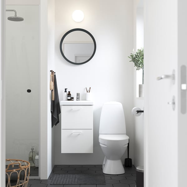 ENHET Mobile per lavabo con cassetti, bianco, 40x42x60 cm