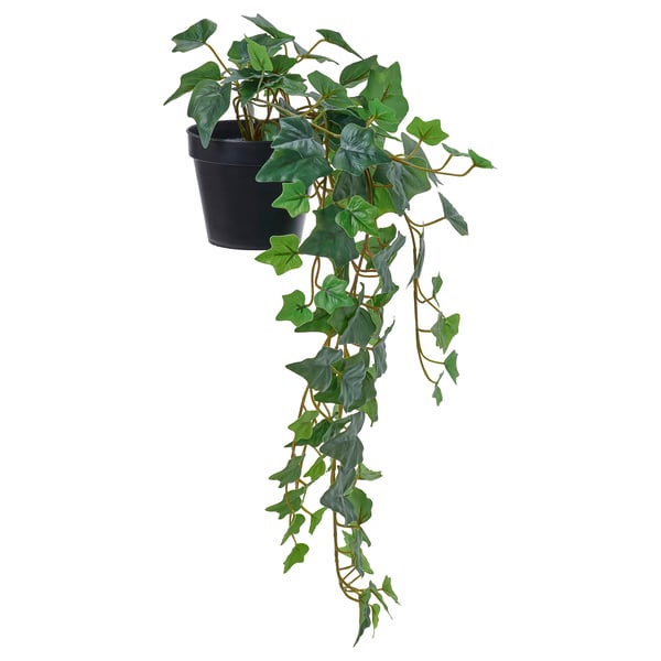 FEJKA Pianta artificiale in vaso, da interno/esterno/a sospensione edera, 12 cm