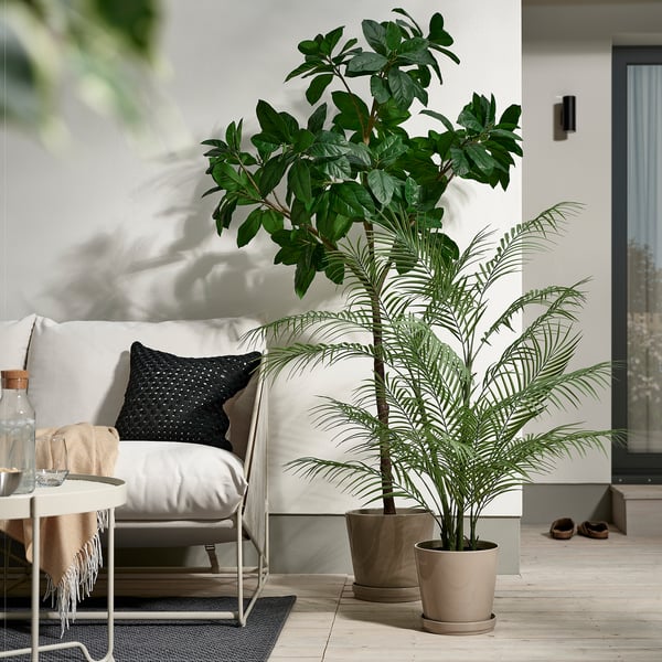 FEJKA Pianta artificiale in vaso, da interno/esterno Areca, 19 cm