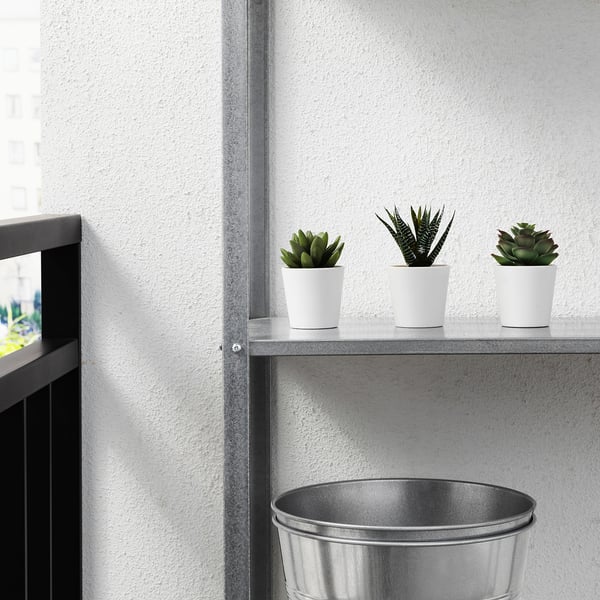 FEJKA Pianta artificiale in vaso, da interno/esterno Succulenta, 6 cm 3 pezzi