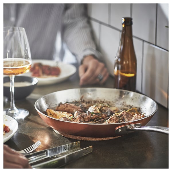 FINMAT Padella, rame/inox, 28 cm