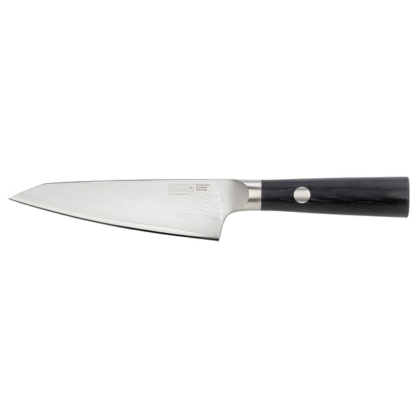 FJÄLLRÖDING Coltello multiuso, acciaio damasco/nero, 14 cm