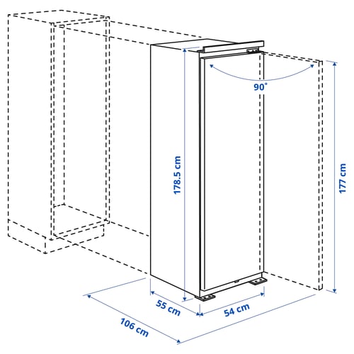 FORSNÄS Congelatore, IKEA 700 integrato, 212 l
