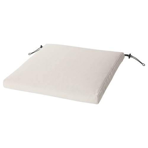 FRÖSÖN/DUVHOLMEN Cuscino per sedia da esterno, beige, 50x50 cm