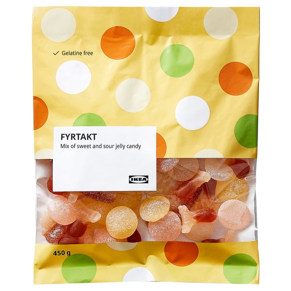 FYRTAKT Caramelle gommose dolci e aspre, 450 g
