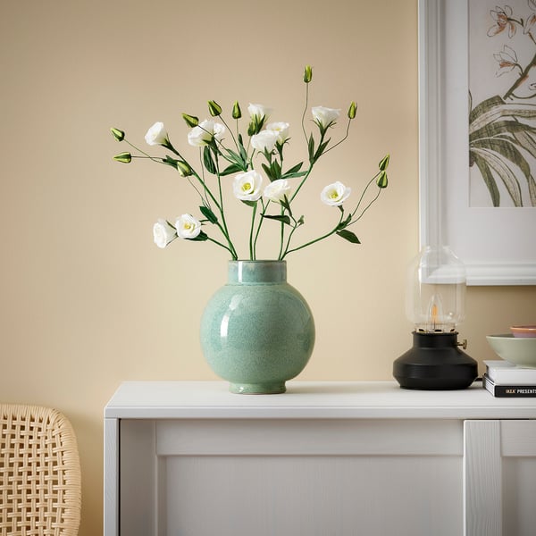 GLANSGRAN Vaso, verde chiaro, 23 cm