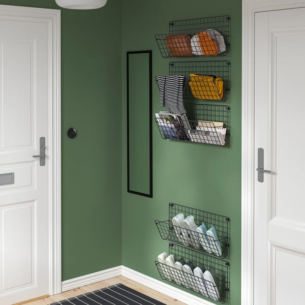 GREJIG Set mobili ingresso, 5 pezzi, grigio