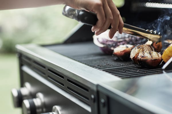 GRILLSKÄR Barbecue a gas, nero/inox da esterno, 72x61 cm
