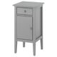 GULLABERG Comodino, con 1 cassetto con anta/grigio, 38x40x75 cm