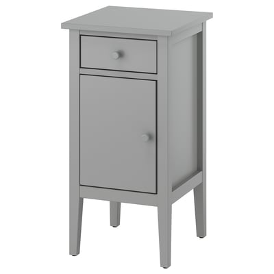 GULLABERG Comodino, con 1 cassetto con anta/grigio, 38x40x75 cm