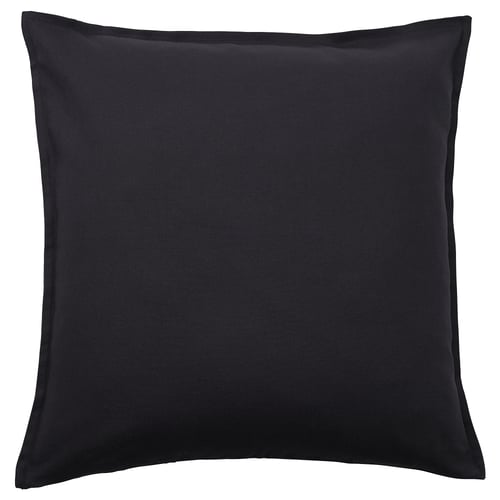 GURLI Fodera per cuscino, nero, 50x50 cm