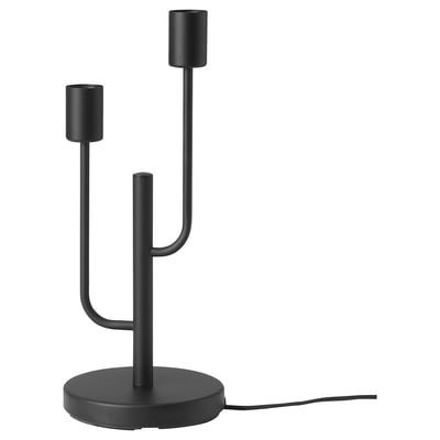 HADDEBO Base per lampada da tavolo, nero
