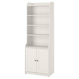 HAUGA Mobile alto con 2 ante, bianco, 70x199 cm