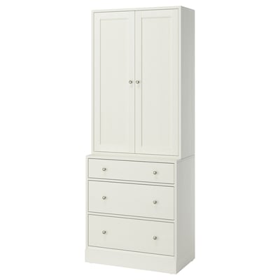 HAVSTA Mobili con cassetti, bianco, 81x47x212 cm