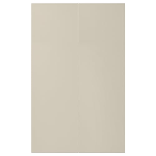 HAVSTORP Set 2 ante per mobile base angolare, beige, 25x80 cm