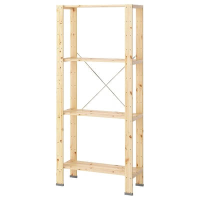 HEJNE 1 sezione, con cappucci/pino, 78x31x172 cm