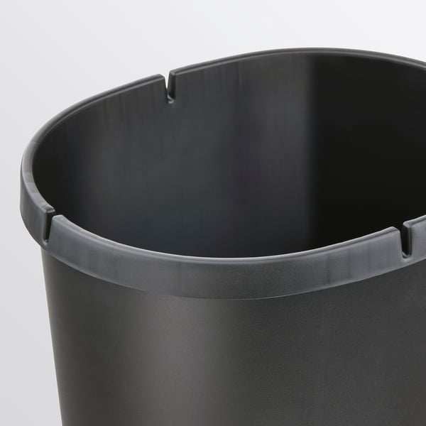HÖLASS Secchio con coperchio, nero, 8 l