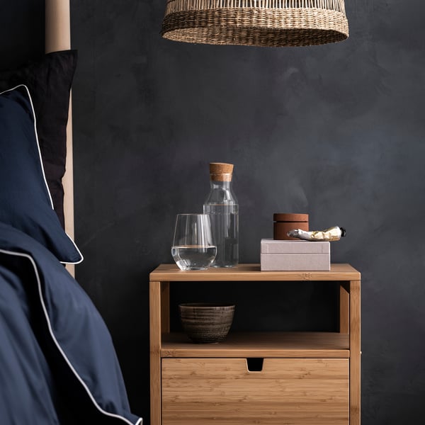IKEA 365+ Caraffa con tappo, vetro trasparente/sughero, 0.5 l