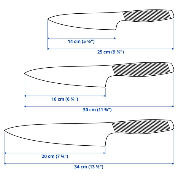 IKEA 365+ Set di 3 coltelli