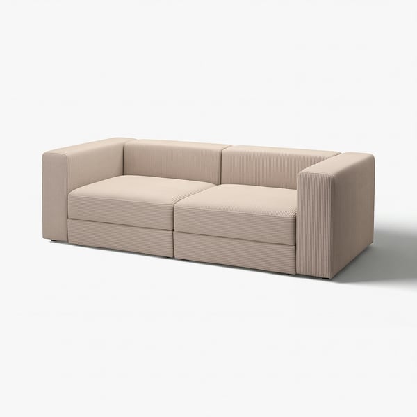 JÄTTEBO Divano a 3 posti componibile, Samsala grigio-beige
