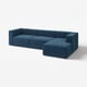 JÄTTEBO Divano comp 4 posti/chaise-longue, destro/Samsala blu scuro
