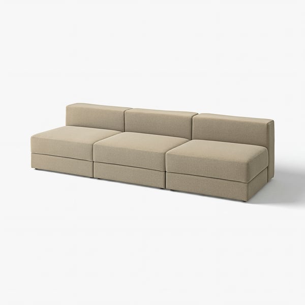 JÄTTEBO Divano componibile a 4,5 posti, Johanneshov marrone-beige