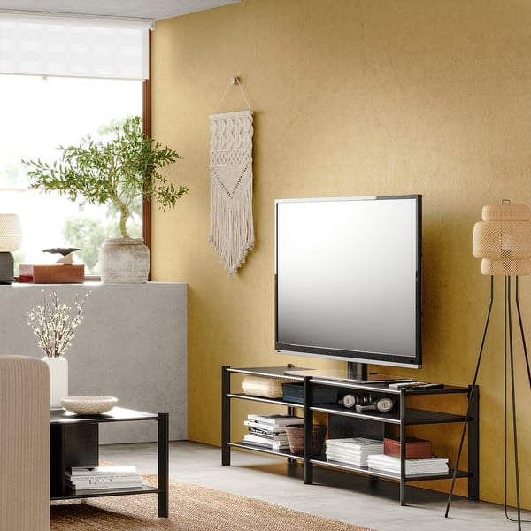 JÄTTESTA Mobile TV, nero, 160x40x49 cm