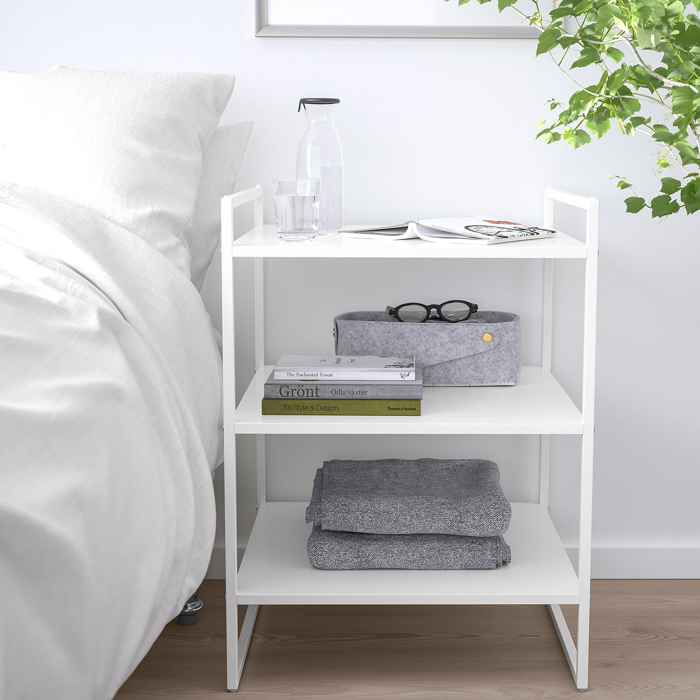 JONAXEL Scaffale, bianco, 50x51x70 cm