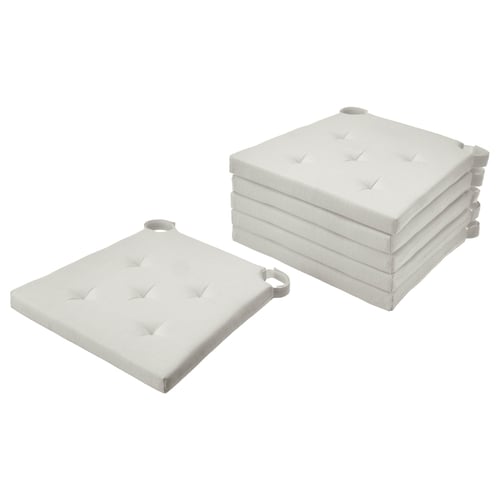 JUSTINA Cuscino per sedia, naturale, 42/35x40x4 cm