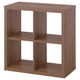 KALLAX Scaffale, marrone effetto noce, 77x77 cm
