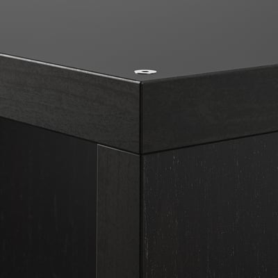 KALLAX Scaffale, marrone-nero, 42x41 cm