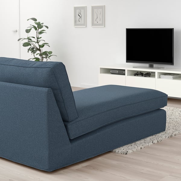 KIVIK Chaise-longue, Gunnared blu