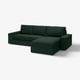 KIVIK Divano a 3 posti con chaise-longue, Tallmyra verde scuro
