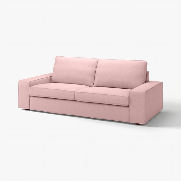 KIVIK Divano a 3 posti, Gunnared marrone chiaro-rosa