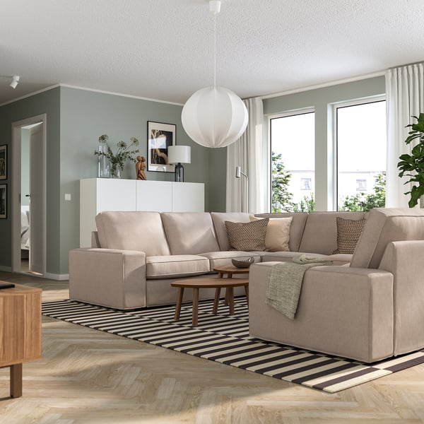 KIVIK Divano a U a 6 posti, Tallmyra beige