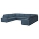 KIVIK Divano a U a 7 posti, Gunnared blu