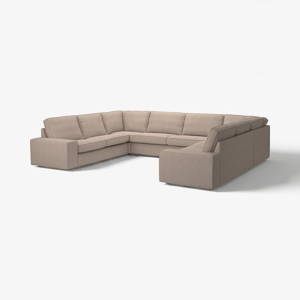 KIVIK Divano a U a 7 posti, Tallmyra beige