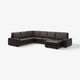 KIVIK Divano angolare a 5 posti, con chaise-longue/Grann/Bomstad marrone scuro